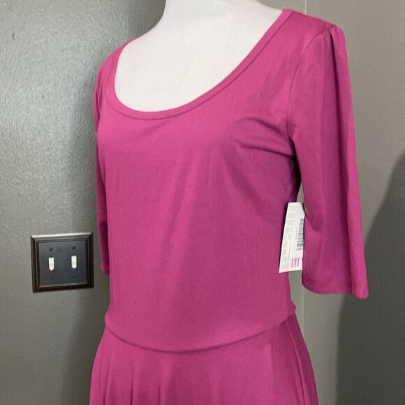 Lularoe nwt Magenta Pink Dress Nicole - Picture 2 of 9